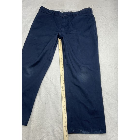 Dickies Original Fit 874 Navy Blue Canvas Workwear Pants Men's Size 40x30 - Picture 8 of 10